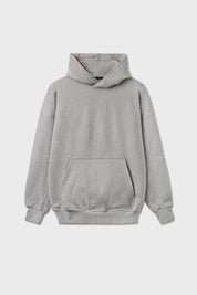 Felpa garzata oversize grigio chiaro