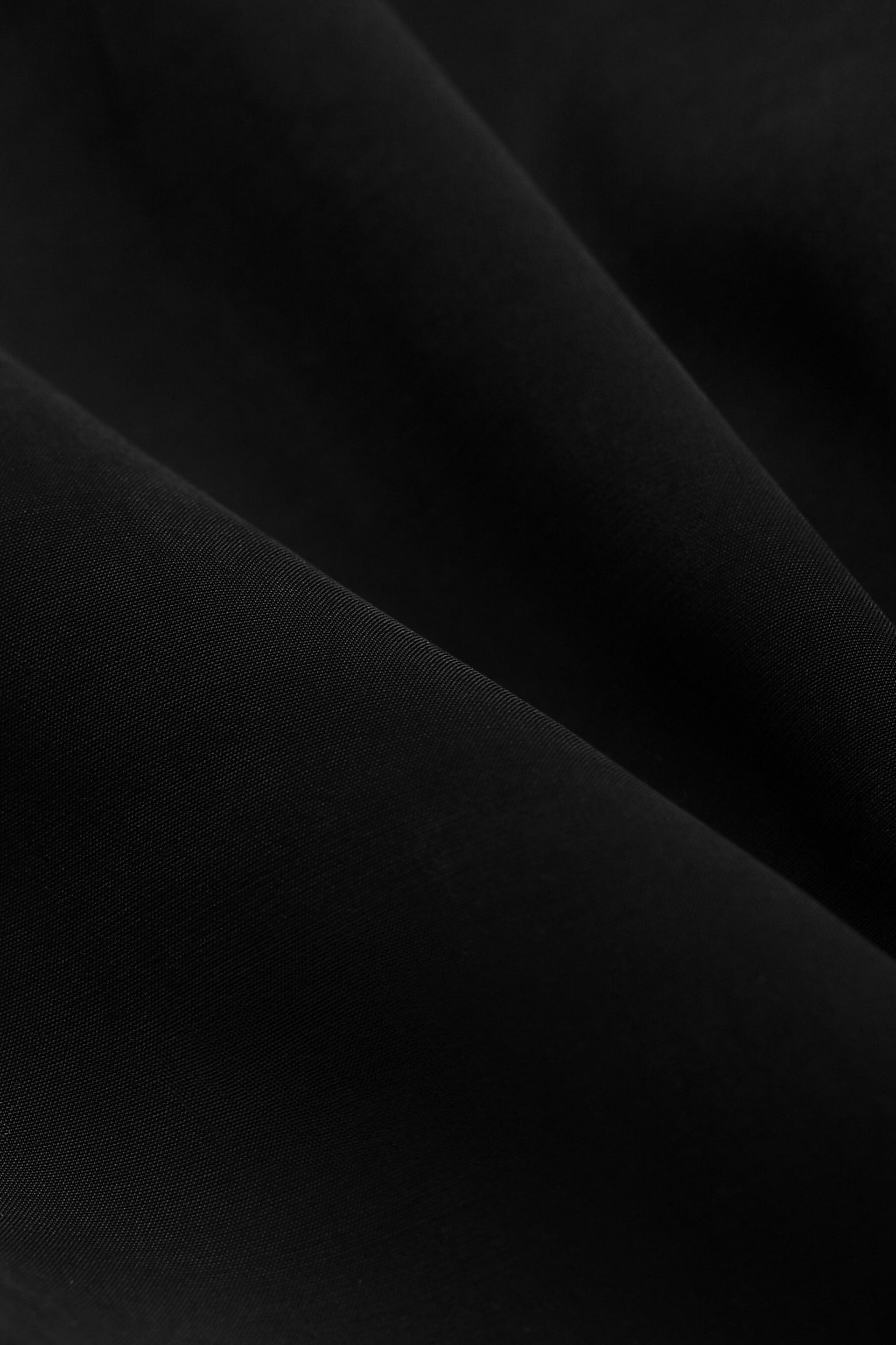 Camicia in cupro nero