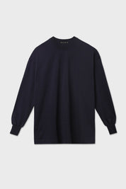 T-shirt oversize maniche lunghe blu