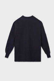 T-shirt oversize maniche lunghe blu