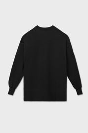 T-shirt oversize maniche lunghe nero