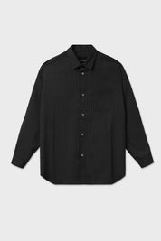 Camicia gessato grigio scuro