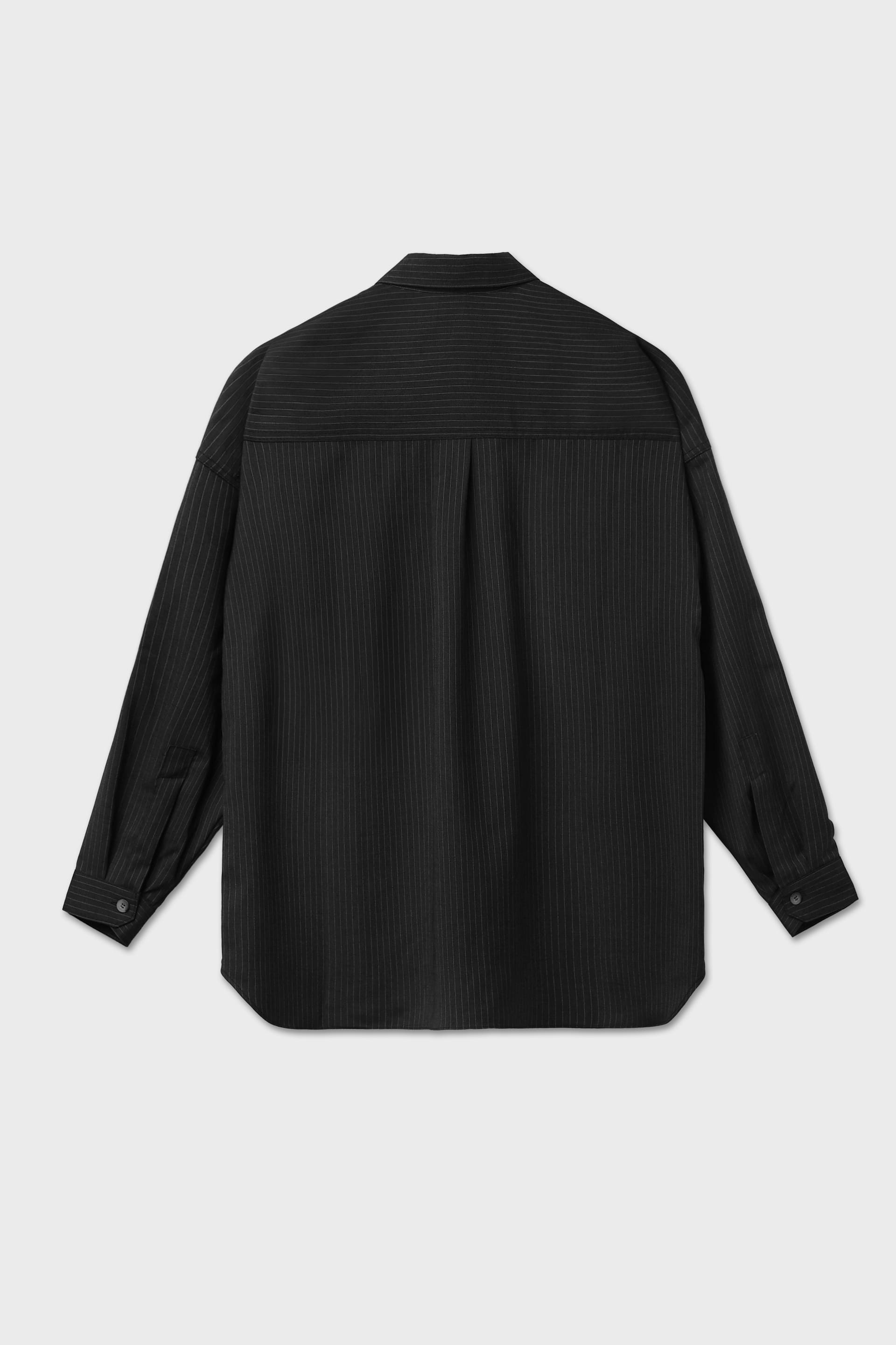 Camicia gessato grigio scuro