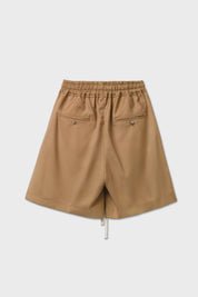 Bermuda in fresco lana beige