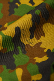 Green/yellow camouflage ripstop cargo bermuda