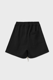 Bermuda in felpa nero
