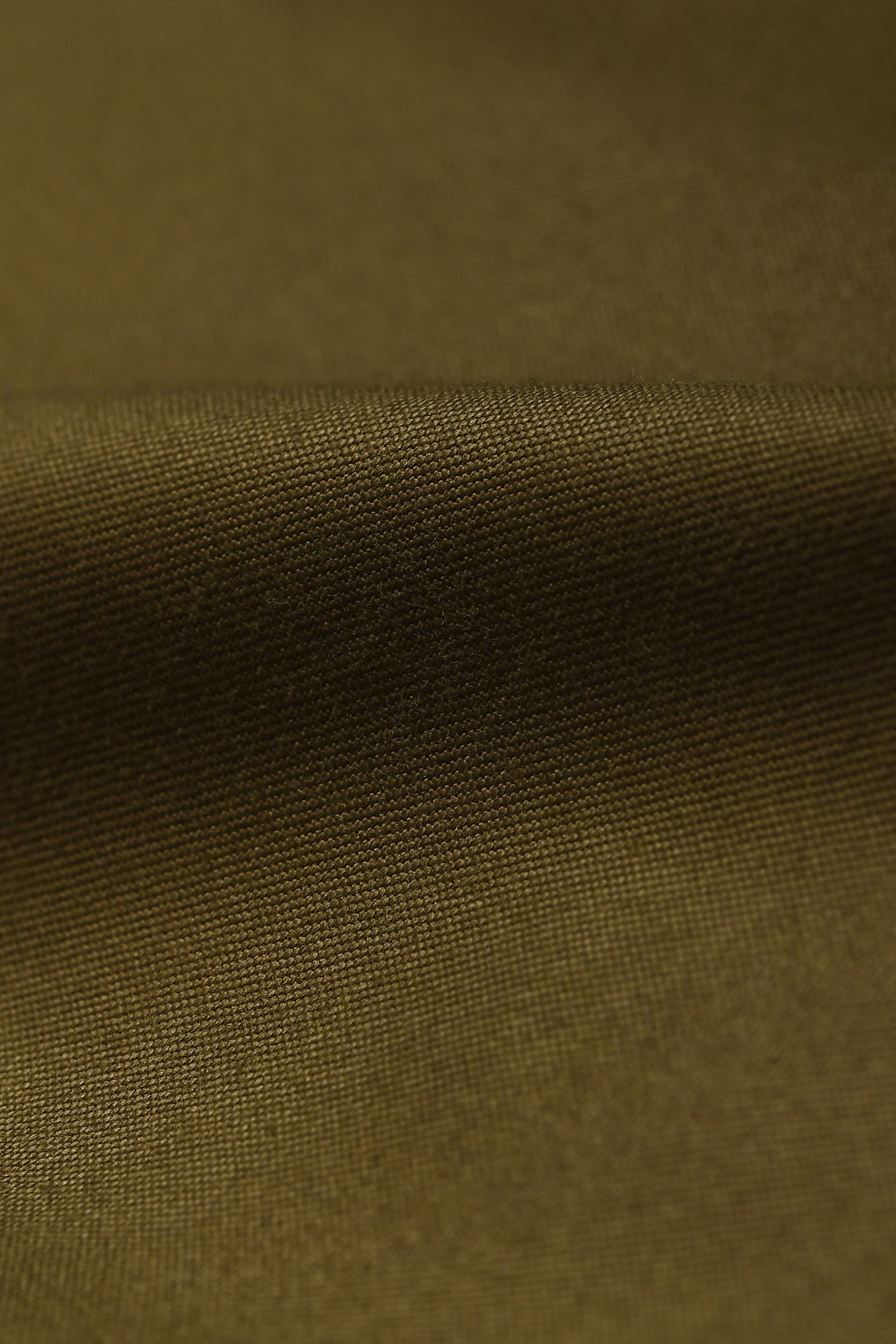 Olive green cotton Bermuda shorts
