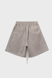 Light grey cotton Bermuda shorts
