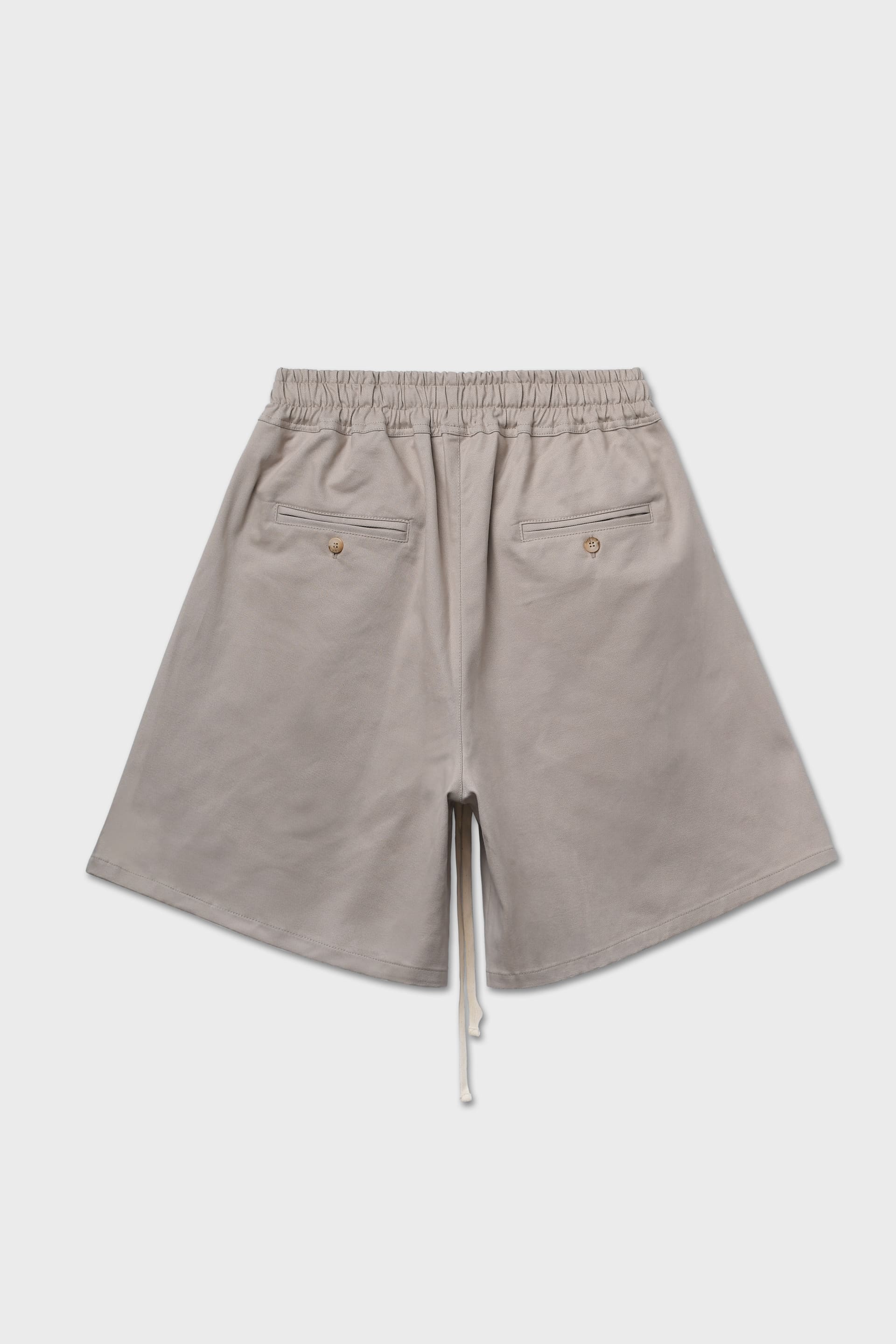 Light grey cotton Bermuda shorts