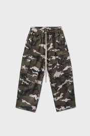 Green/White Balloon Camouflage Cargo Pants