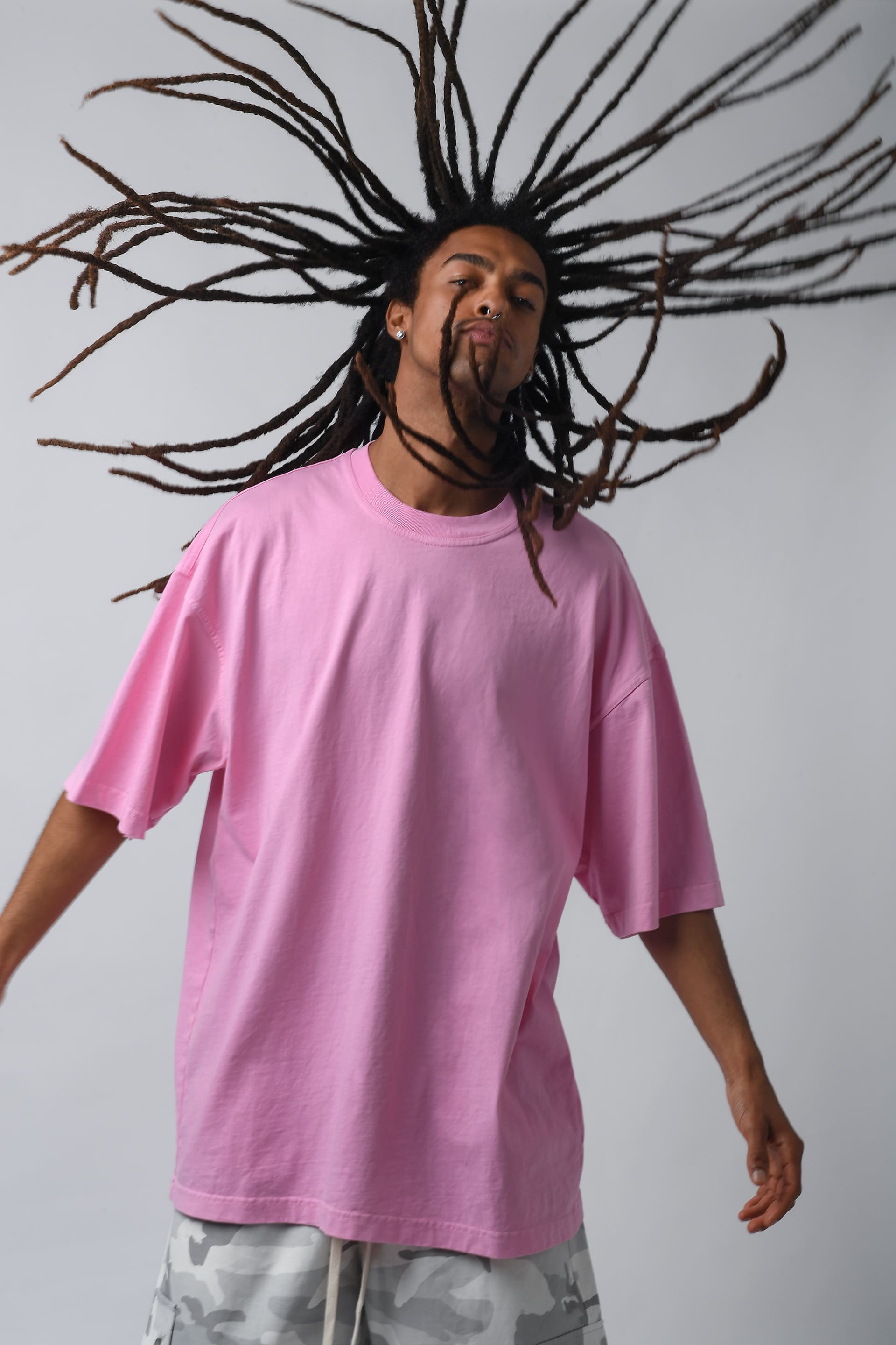 T-shirt oversize rosa