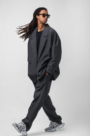 Dark grey cool wool trousers