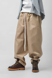 Beige balloon pants